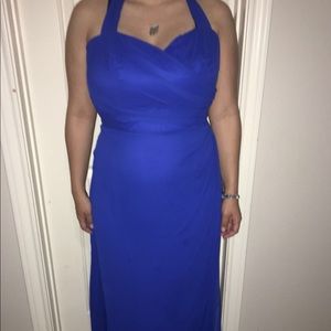 Blue long dress